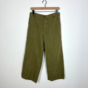 J. Crew Factory Olive Green Wide Leg Pants